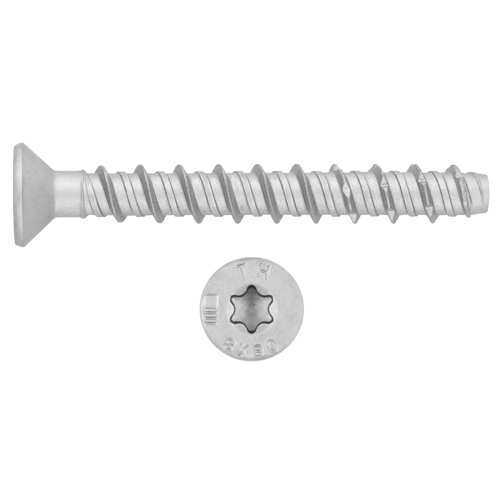 THA [CP] Anclaje de fijación directa en hormigón con recubrimiento ATLANTIS C3-H. Homologado ETE Opt.1. Cabeza avellanada